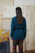 Strickset Jacke Lang YarnsPhoenix Tweed IRMA mit Anleitung in garnwelt-Box S