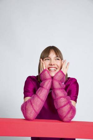 Knitting instructions Long wristwarmers 280_02 LANGYARNS Mohair 21 as download