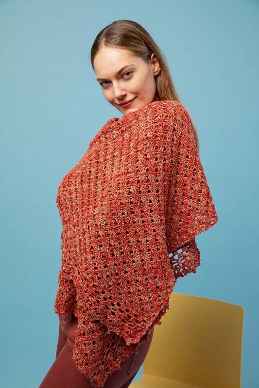 Knitting instructions Crocheted shawl PTO-069_08 LANGYARNS Siempre as download