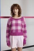 Strickset Pullover Lang Yarns Mohair  YOLANDA mit Anleitung in garnwelt-Box S-M