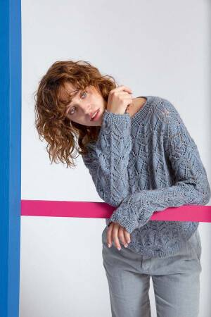 Strickset Pullover Lang Yarns Vaya MELISSA mit Anleitung in garnwelt-Box S-M