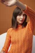 Knitting set Raglan sweater AMIRA LIGHT with knitting instructions in garnwelt box in size S