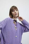 Knitting set Long cardigan REGINA with knitting instructions in garnwelt box