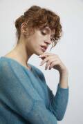 Strickset Pullover Lang Yarns Mohair  ANNIKA mit Anleitung in garnwelt-Box S-M