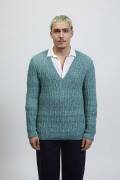 Strickset Herrenpullover Lang Yarns Vaya ANTON mit Anleitung in garnwelt-Box