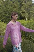 Strickset Crocheted cardigan WAD WOOLADDICTS Sunshine FLOWER FIELD mit Anleitung in garnwelt-Box S-M