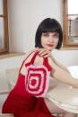 Knitting set Crocheted bag SUNSHINE with knitting instructions in garnwelt box