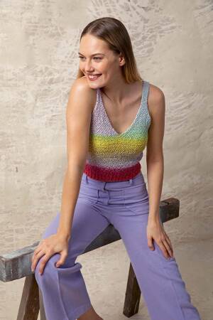 Strickset Top Lang Yarns Paradise CATELYN mit Anleitung in garnwelt-Box S