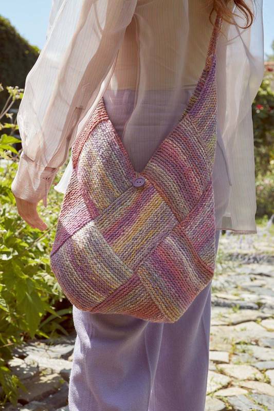 Knitting set Tote bag SECRET GARDEN with knitting instructions in garnwelt box in size ca 28 x 35 cm