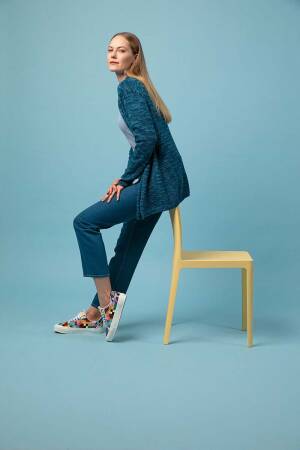 Strickset Jacke Lang Yarns Siempre PATRIZIA mit Anleitung in garnwelt-Box S