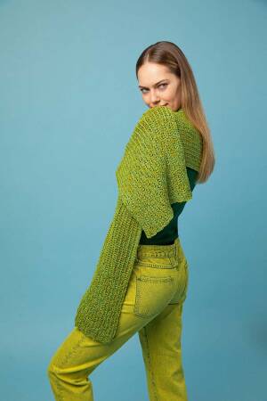 Strickset Schal Lang Yarns Siempre PAMELA mit Anleitung in garnwelt-Box ca 37 x 192 cm