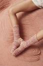Knitting set Socks FOOTPRINTS with knitting instructions in garnwelt box in size S