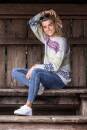 Strickset Trui Lang Yarns Baby Alpaca Nordic Touch (Nederlands) mit Anleitung in garnwelt-Box S