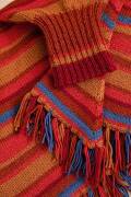 Knitting set Poncho with fringes ATLANTIS with knitting instructions in garnwelt box
