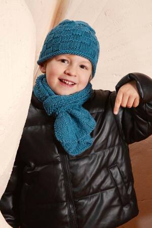 Strickset Schal Lang Yarns Poseidon EMANUEL mit Anleitung in garnwelt-Box