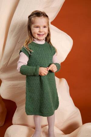 Strickset Kleid mit Stulpen Lang Yarns Atlantis VENUS mit Anleitung in garnwelt-Box 104