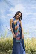 Strickset Schal Lang Yarns Silk Color MELINA mit Anleitung in garnwelt-Box ca 35 x 150 cm
