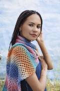 Strickset Schal Lang Yarns Silk Color MELINA mit Anleitung in garnwelt-Box ca 35 x 150 cm