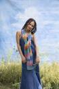 Strickset Schal Lang Yarns Silk Color MELINA mit Anleitung in garnwelt-Box ca 35 x 150 cm