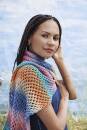 Strickset Schal Lang Yarns Silk Color MELINA mit Anleitung in garnwelt-Box ca 35 x 150 cm