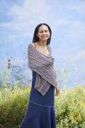 Strickset Schal Lang Yarns Silk Color AUGUSTA mit Anleitung in garnwelt-Box ca 150 x 35 cm