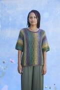 Strickset Kurzarmpullover Lang Yarns Silk Color ALESSANDRA mit Anleitung in garnwelt-Box S-M