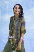 Strickset Kurzarmpullover Lang Yarns Silk Color ALESSANDRA mit Anleitung in garnwelt-Box S-M