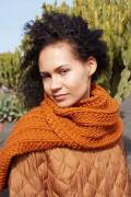 Knitting set Scarf FIRE with knitting instructions in garnwelt box in size ca 26 x 180 cm