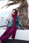 Knitting set Scarf GLORY with knitting instructions in...