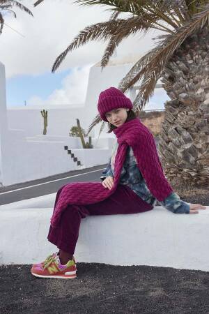 Knitting set Scarf GLORY with knitting instructions in garnwelt box in size ca 27 x 170 cm
