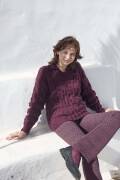 Strickset Pullover WAD WOOLADDICTS Glory GRAPE-KISSED mit...