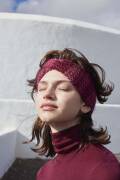 Knitting set Headband GLAMOUR with knitting instructions in garnwelt box in size ca 10 x 48 cm