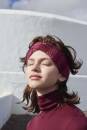 Knitting set Headband GLAMOUR with knitting instructions in garnwelt box in size ca 10 x 48 cm