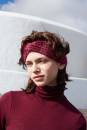 Knitting set Headband GLAMOUR with knitting instructions in garnwelt box in size ca 10 x 48 cm