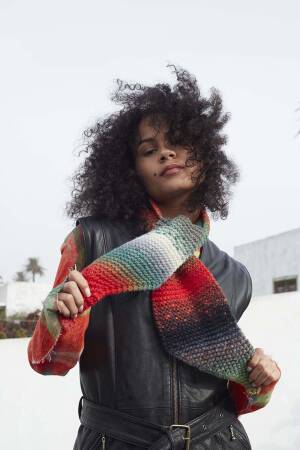 Strickset Schal WAD WOOLADDICTS Mystery CHROMA FUSION mit Anleitung in garnwelt-Box