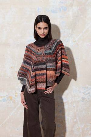 Knitting instructions Crocheted cape PTO-074_03 LANGYARNS Magnolia as download