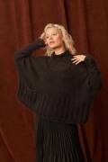 Strickset Ponchopullover Lang Yarns Mohair   Paillettes DOLORES mit Anleitung in garnwelt-Box S-M
