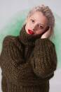 Knitting set Sweater DELIZIA with knitting instructions in garnwelt box