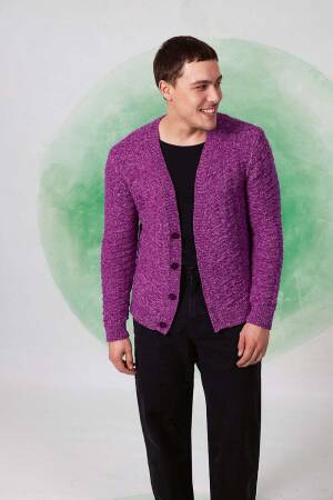 Strickset Jacke Lang Yarns Fortuna ELIAS mit Anleitung in garnwelt-Box SM