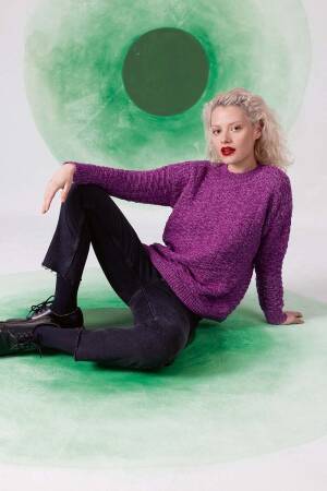 Strickset Pullover Lang Yarns Fortuna HAYLEY mit Anleitung in garnwelt-Box S-M
