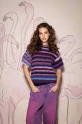 Strickset Kurzarmpullover Lang Yarns Cloud HEDDA mit Anleitung in garnwelt-Box S-M