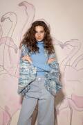 Strickset Jacke Lang Yarns Bold Color CHANI mit Anleitung in garnwelt-Box S-M
