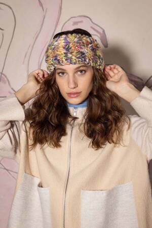 Knitting set Headband  with knitting instructions in garnwelt box