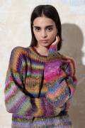 Strickset Pullover Lang Yarns Magnolia WENKE mit Anleitung in garnwelt-Box S-M
