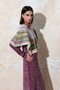 Strickset Cape gehäkelt Lang Yarns Magnolia TAKI mit Anleitung in garnwelt-Box one size