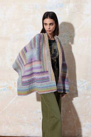 Strickset Schultertuch Lang Yarns Magnolia FARAH mit Anleitung in garnwelt-Box
