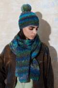Knitting set Hat MAGNOLIA with knitting instructions in...
