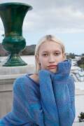 Knitting set Sweater HARMONY with knitting instructions in garnwelt box in size S