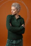 Strickset Pullover Lang Yarns Alpaca Soxx ply ARCADIA mit Anleitung in garnwelt-Box S