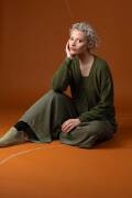 Strickset Jacke Lang Yarns Baby Alpaca TERESA mit...